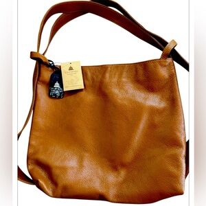 Tan Leather Shoulder Bag